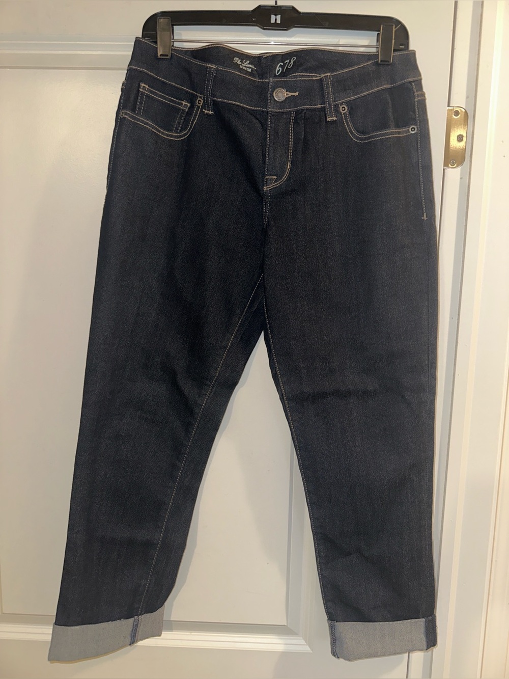 The Limited Dark Denim 678 Straight Leg Jeans